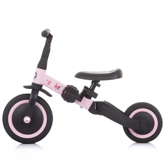 Tricicleta si bicicleta Chipolino Smarty 2 in 1 Light Pink