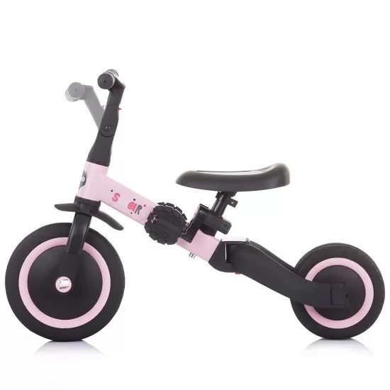 Tricicleta si bicicleta Chipolino Smarty 2 in 1 Light Pink