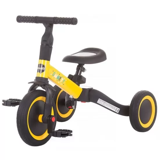 Tricicleta si bicicleta Chipolino Smarty 2 in 1 Yellow Tricicleta si bicicleta Chipolino Smarty 2 in 1 Yellow