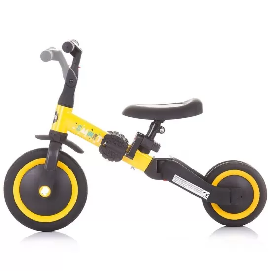 Tricicleta si bicicleta Chipolino Smarty 2 in 1 Yellow Tricicleta si bicicleta Chipolino Smarty 2 in 1 Yellow