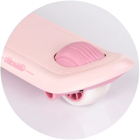 Trotineta copii cu ghidon reglabil si roti cu lumini Chipolino Bloomi Pink