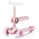 Trotineta copii cu ghidon reglabil si roti cu lumini Chipolino Bloomi Pink