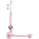 Trotineta copii cu ghidon reglabil si roti cu lumini Chipolino Bloomi Pink
