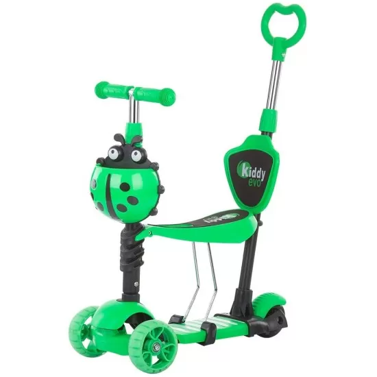 Trotineta Chipolino Kiddy Evo 3 in 1 cu maner Lime Trotineta Chipolino Kiddy Evo 3 in 1 cu maner Lime