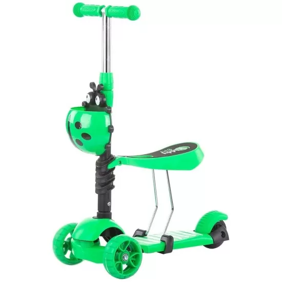 Trotineta Chipolino Kiddy Evo 3 in 1 cu maner Lime Trotineta Chipolino Kiddy Evo 3 in 1 cu maner Lime