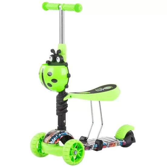 Trotineta Chipolino Kiddy Evo Green Graffiti Trotineta Chipolino Kiddy Evo Green Graffiti