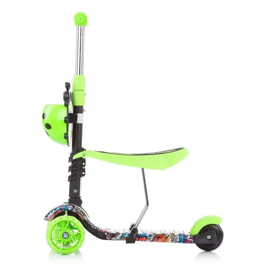 Trotineta Chipolino Kiddy Evo Green Graffiti Trotineta Chipolino Kiddy Evo Green Graffiti
