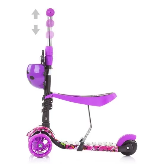 Trotineta Chipolino Kiddy Evo Purple Graffiti
