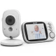 Video monitor cu redare muzica, senzor de temperatura si vedere nocturna Chipolino Polaris Silver