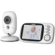 Video monitor cu redare muzica, senzor de temperatura si vedere nocturna Chipolino Polaris Silver