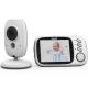 Video monitor cu redare muzica, senzor de temperatura si vedere nocturna Chipolino Polaris Silver
