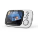 Video monitor cu redare muzica, senzor de temperatura si vedere nocturna Chipolino Polaris Silver