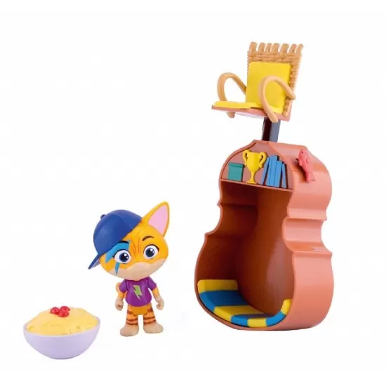 Figurina 44 de Pisici Lampo 8 cm cu accesorii Figurina 44 de Pisici Lampo 8 cm cu accesorii