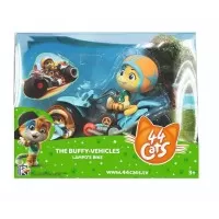 Figurina 44 de Pisici Lampo 8 cm cu motocicleta