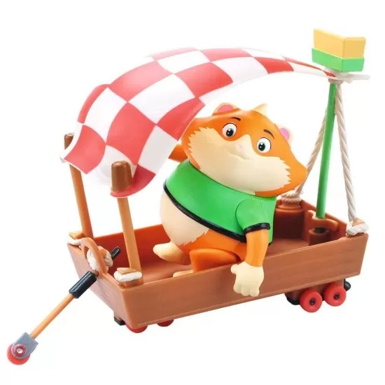Figurina 44 de Pisici Meatball 8 cm cu barcuta Figurina 44 de Pisici Meatball 8 cm cu barcuta