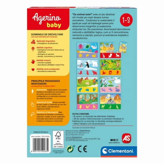 Joc Agerino Baby Montessori - Ce animal este