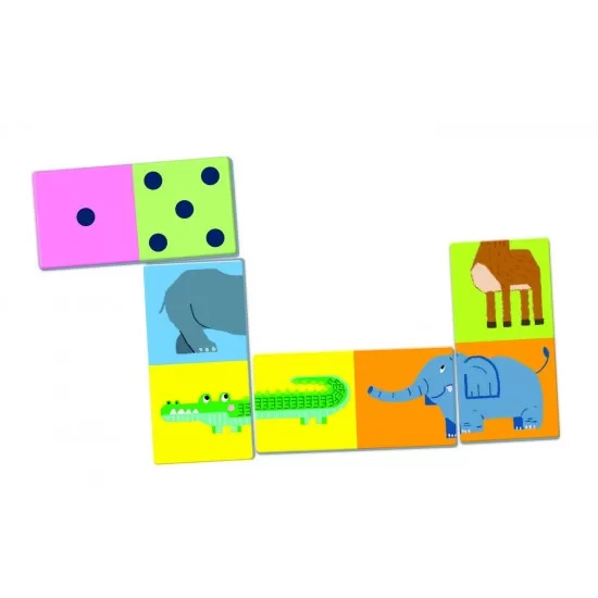 Joc educativ Agerino Domino - Animalute si numere Joc educativ Agerino Domino - Animalute si numere
