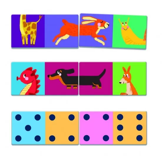 Joc educativ Agerino Domino - Animalute si numere Joc educativ Agerino Domino - Animalute si numere