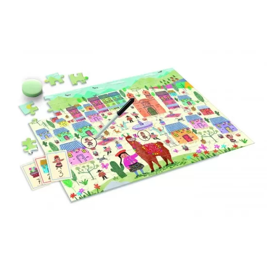 Joc Agerino puzzle numaratoare 104 piese