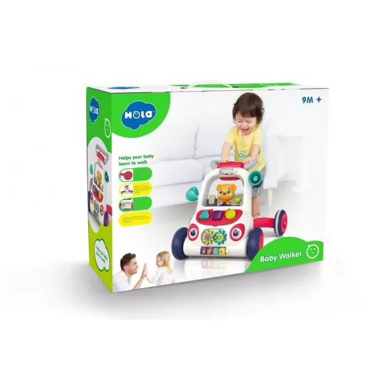 Antemergator multicolor si centru cu activitati interactive Hola Toys Antemergator multicolor si centru cu activitati interactive Hola Toys