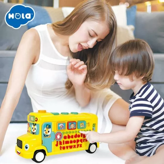 Autobuz scolar educativ cu sunete si lumini Autobuz scolar educativ cu sunete si lumini