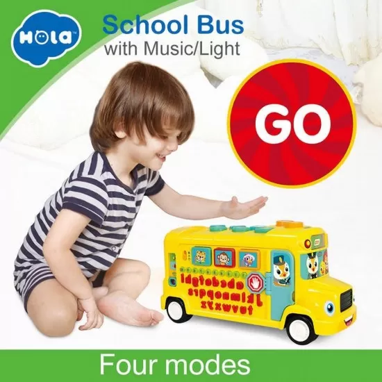 Autobuz scolar educativ cu sunete si lumini Autobuz scolar educativ cu sunete si lumini