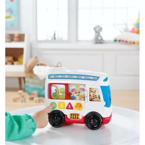 Autobuz cu sunete limba romana Fisher Price Autobuz cu sunete limba romana Fisher Price