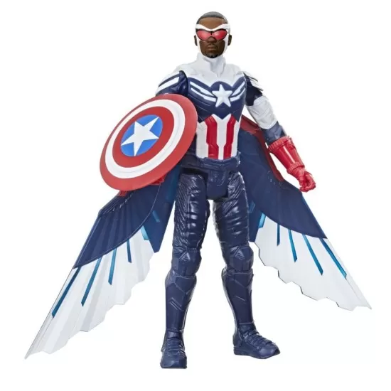 Figurina Captain America Sam Wilson Avengers Titan Hero 30 cm Figurina Captain America Sam Wilson Avengers Titan Hero 30 cm