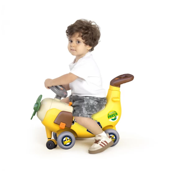 Vehicul ride on Avion 4 in 1 cu maner de impingere Vehicul ride on Avion 4 in 1 cu maner de impingere