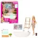 Set de joaca Barbie Self-Care cu cada de baie si confetti Set de joaca Barbie Self-Care cu cada de baie si confetti