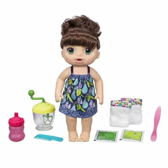 Papusa bruneta Baby Alive Sweet Spoonfuls Papusa bruneta Baby Alive Sweet Spoonfuls