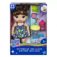 Papusa bruneta Baby Alive Sweet Spoonfuls