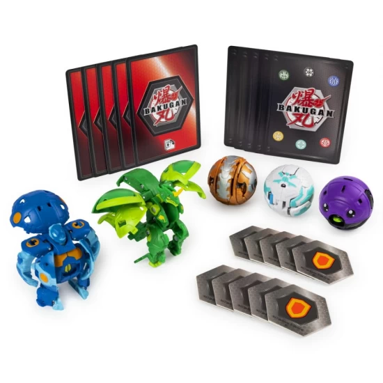 Set de lupta cu 5 bile Ventus Hyper Dragonoid si Aquos Pandoxx Bakugan