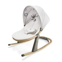Balansoar bebelusi 2 in 1 cu spatar reglabil si plasa protectie insecte Kinderkraft Elsu