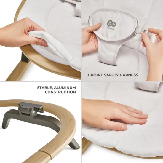 Balansoar bebelusi 2 in 1 cu spatar reglabil si plasa protectie insecte Kinderkraft Elsu Balansoar bebelusi 2 in 1 cu spatar reglabil si plasa protectie insecte Kinderkraft Elsu