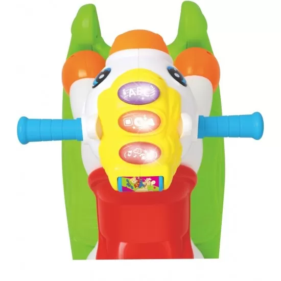 Ponei balansoar 2 in 1 cu sunete si lumini Hola Toys Ponei balansoar 2 in 1 cu sunete si lumini Hola Toys