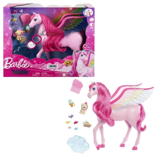 Calut Pegasus Barbie cu accesorii Calut Pegasus Barbie cu accesorii