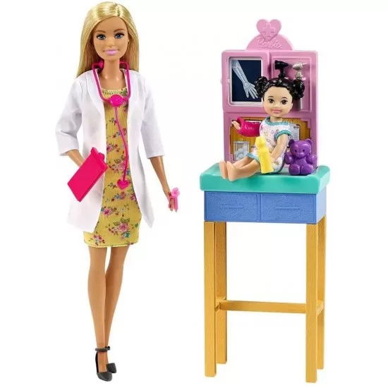 Set papusa Barbie Cariere - Doctor pediatru