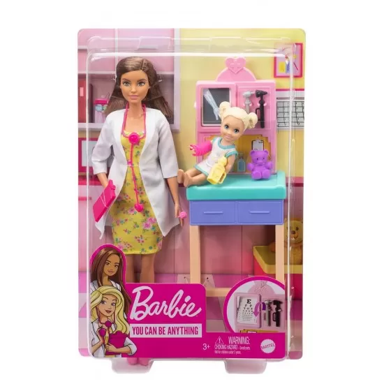 Set Barbie Cariere cu papusa doctor pediatru satena Set Barbie Cariere cu papusa doctor pediatru satena