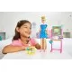 Set de joaca Barbie Cariere - Papusa blonda profesoara cu mobilier Set de joaca Barbie Cariere - Papusa blonda profesoara cu mobilier