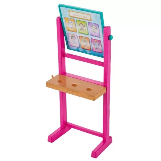 Set de joaca Barbie Cariere - Papusa blonda profesoara cu mobilier Set de joaca Barbie Cariere - Papusa blonda profesoara cu mobilier