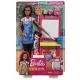 Set Barbie Cariere - Mobilier cu papusa bruneta profesoara de pictura