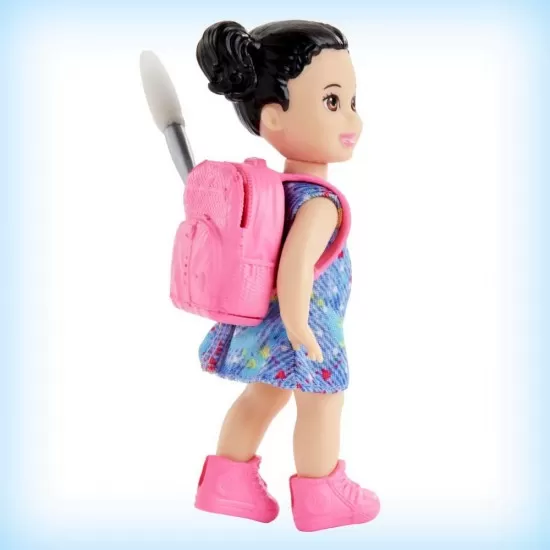 Set Barbie Cariere - Mobilier cu papusa bruneta profesoara de pictura