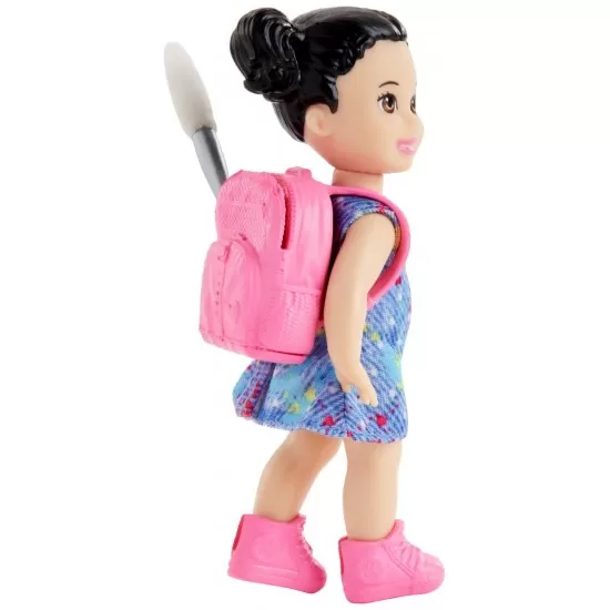 Set Barbie Cariere - Mobilier cu papusa bruneta profesoara de pictura