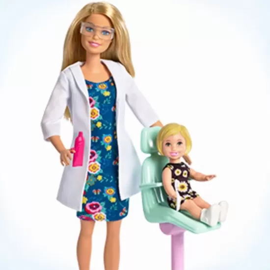 Set de joaca papusa Barbie Medic Stomatolog Set de joaca papusa Barbie Medic Stomatolog