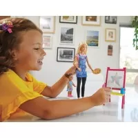 Set papusa Barbie Cariere - Profesoara de pictura