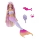 Papusa sirena cu par roz Barbie Color Change Papusa sirena cu par roz Barbie Color Change