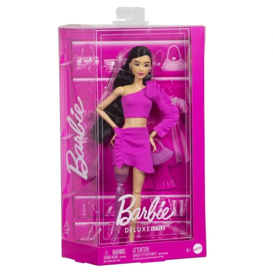 Papusa Barbie Deluxe Style bruneta cu picior protetic Papusa Barbie Deluxe Style bruneta cu picior protetic