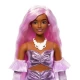 Papusa Barbie Deluxe Style cu par mov