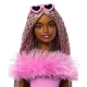 Papusa Barbie Deluxe Style cu salopeta roz si par impletit Papusa Barbie Deluxe Style cu salopeta roz si par impletit